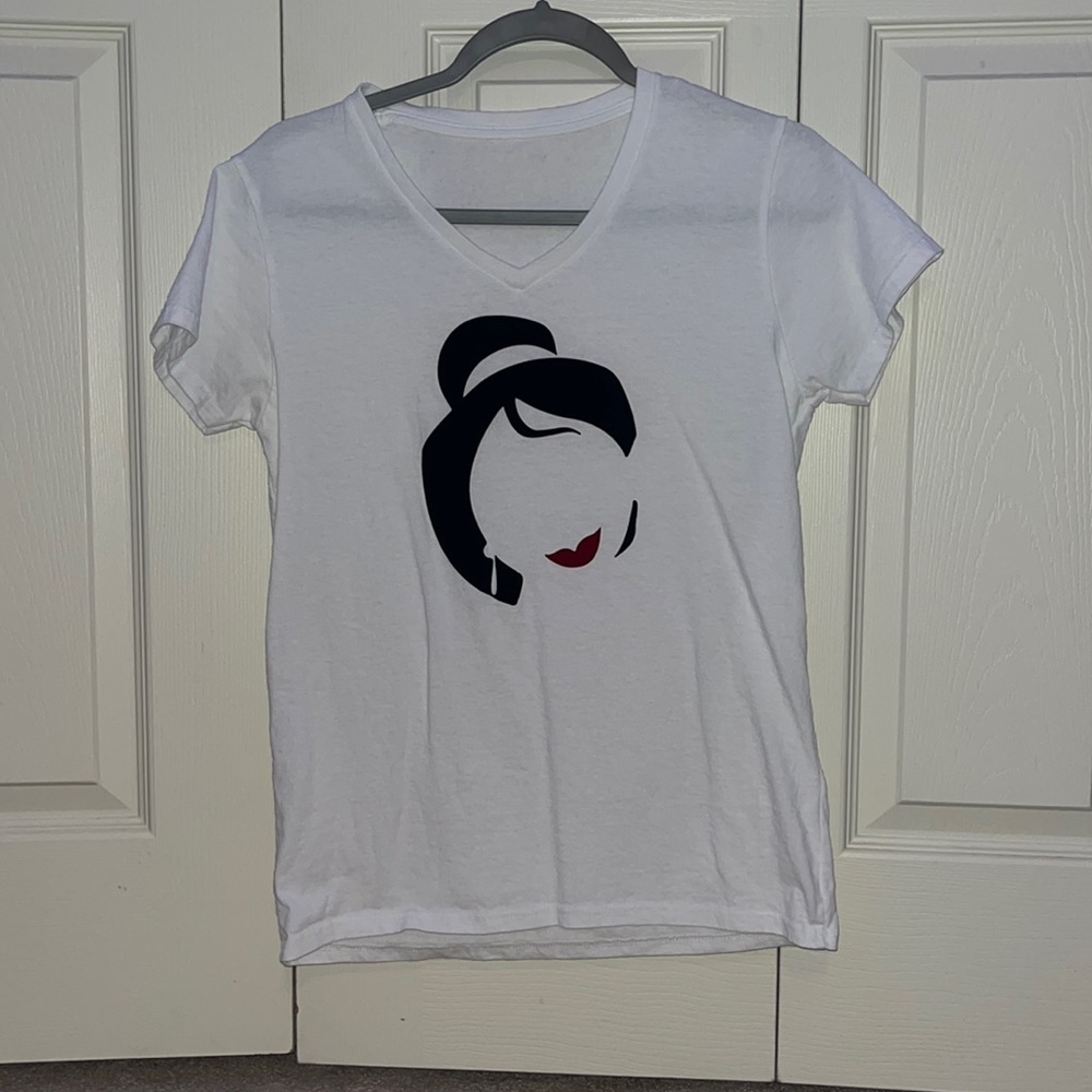 mulan short sleeve v neck shirt